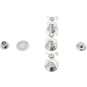image:imageKingston Brass KB328PX Victorian ThreeHandle Bidet Faucet Brushed NickelPolished Chrome