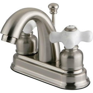image:imageKingston Brass KB5611PX Restoration 4Inch Centerset Lavatory Faucet Polished ChromeBrushed Nickel