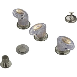 image:imageKingston Brass KB6318LL Legacy 3Handle Bidet Faucet with Brass PopUp Brushed NickelBrushed Nickel