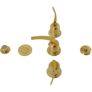 image:imageKingston Brass KB6321EFL Centurion ThreeHandle Bidet Faucet Polished ChromeBrushed Brass