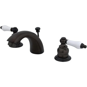 image:imageKingston Brass KB951PL Victorian MiniWidespread Bathroom Faucet with PopUp Drain Polished Chrome 4716 in Spout ReachOil Rubbed Bronze