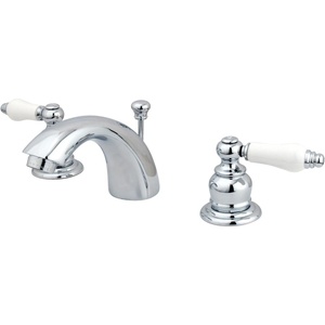 image:imageKingston Brass KB951PL Victorian MiniWidespread Bathroom Faucet with PopUp Drain Polished Chrome 4716 in Spout ReachPolished Chrome