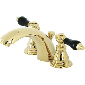 image:imageKingston Brass KB956AKLPN Duchess Widespread Bathroom Faucet with Plastic PopUp Polished NickelPolished Brass