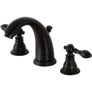 image:imageKingston Brass KB982ACL American Classic Widespread Bathroom Faucet with Retail PopUp Polished BrassMatte Black