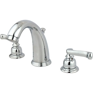 image:imageKingston Brass KB982FL Royale Widespread Lavatory Faucet with Brass PopUp Polished Brass8Inch Adjustable CenterPolished Chrome