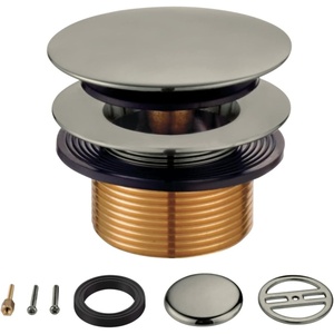 image:imageKingston Brass KBU2008 Eugene TipToe Tub Drain Conversion Kit Brushed Nickel 275 x 294 x 231