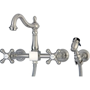 image:imageKingston Brass KS1268AXBS Heritage Wall Mount Kitchen Faucet Sprayer Brushed NickelBrushed Nickel