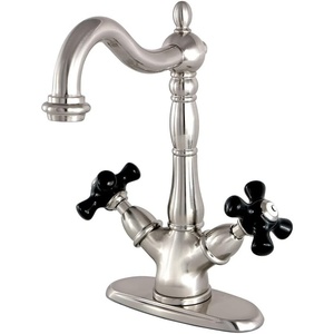 image:imageKingston Brass KS1491PKX Duchess 2Handle Vessel Sink Faucet Polished ChromeBrushed Nickel