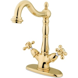 image:imageKingston Brass KS1493AX Vessel Sink Faucet Antique BrassPolished Brass