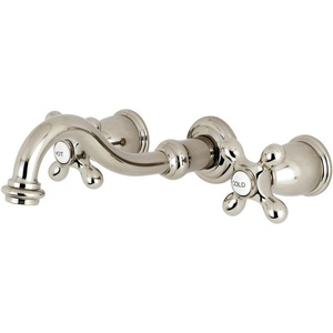 image:imageKingston Brass KS3126AX Vintage 2Handle Wall Mount Bathroom Faucet Polished NickelPolished Nickel