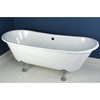 image:imageKingston Brass Aqua Eden VCTND6728NH5 Cast Iron Double Slipper Clawfoot Bathtub with Oil Rubbed Bronze Feet without Faucet Drillings 67Inch WhiteChrome