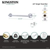 image:imageKingston Brass BA1161PB Vintage TowelBar 24Inch Polished BrassBrushed Nickel