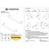 image:imageKingston Brass BA1161PB Vintage TowelBar 24Inch Polished BrassBrushed Nickel