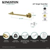image:imageKingston Brass BA8211C Concord 24Inch TowelBar Polished ChromeMatte Black