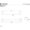 image:imageKingston Brass BA8212PN Concord 18 Single Towel Bar Polished Nickel