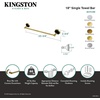 image:imageKingston Brass BA9112BB Water Onyx Towel Bar Brushed BrassBrushed Nickel