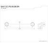 image:imageKingston Brass BA9112BB Water Onyx Towel Bar Brushed BrassPolished Chrome