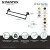 image:imageKingston Brass BAH6123ORB Monarch Dual Towel Bar Oil Rubbed Bronze 2631 x 556 x 344Black Stainless