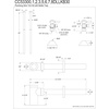 image:imageKingston Brass CC53308DLLKB30 Trimscape Modern Plumbing Sink Trim Kit with Bottle Trap in Brushed NickelPolished Chrome