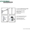image:imageKingston Brass CC53308DLLKB30 Trimscape Modern Plumbing Sink Trim Kit with Bottle Trap in Brushed NickelPolished Chrome