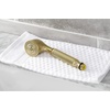 image:imageKingston Brass K103A0 Restoration Single Function Round Hand Shower in Matte BlackBrushed Brass