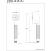 image:imageKingston Brass K103A0 Restoration Single Function Round Hand Shower in Matte BlackMatte Black