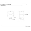 image:imageKingston Brass K173A6 Trimscape Wall Mount Supply Elbow Polished Nickel