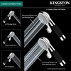 image:imageKingston Brass K511AW Kaiser 5Function Round Hand Shower in WhiteGreyWhiteGrey