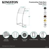 image:imageKingston Brass SCC8258 Pedestal Steel Construction Towel Rack Brushed NickelBrushed Brass