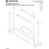 image:imageKingston Brass SCC8262 Edenscape 3358 Freestanding Pedestal 2Tier Towel Rack with MDF Wooden Shelf Polished Brass