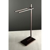 image:imageKingston Brass SCC8608 Edenscape Freestanding Dual TowelRack Brushed NickelOil Rubbed Bronze