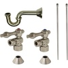 image:imageKingston Brass CC43108LKB30 Trimscape Traditional Plumbing Sink Trim Kit with PTrap in Brushed NickelBrushed Nickel