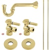 image:imageKingston Brass KPK403 Concord Bathroom Plumbing Supply Kit 12 NPT Female Inlet x 38 OD Compression Outlet Antique BrassPolished Brass
