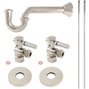 image:imageKingston Brass KPK403 Concord Bathroom Plumbing Supply Kit 12 NPT Female Inlet x 38 OD Compression Outlet Antique BrassPolished Nickel