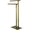 image:imageKingston Brass SCC6033 Edenscape 32716 Freestanding Pedestal 2Tier LShape Towel Rack Antique Brass