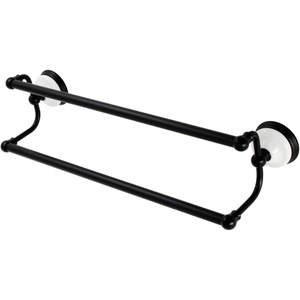 image:imageKingston Brass BA11318PB Vintage 18Inch Dual Towel Bar Polished BrassMatte Black