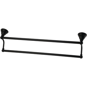 image:imageKingston Brass BA5563SN Royale Dual Towel Bar 24Inch Brushed NickelMatte Black
