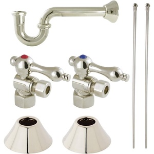 image:imageKingston Brass CC43106LKB30 Trimscape Traditional Plumbing Sink Trim Kit with PTrap in Polished Nickel