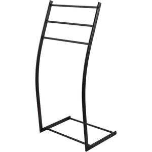 image:imageKingston Brass SCC8258 Pedestal Steel Construction Towel Rack Brushed NickelMatte Black