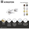 image:imageKingston Brass BAB1013 Levitas Glass Shelf Clamp Antique Brass