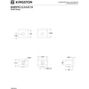 image:imageKingston Brass BAB1016 Levitas Glass Shelf Clamp Polished NickelPolished Brass