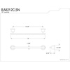 image:imageKingston Brass BAK8212478SN Concord 4Piece 18Inch Towel Bar Bathroom Accessory Set in Brushed NickelPolished Chrome
