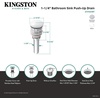 image:imageKingston Brass EV7001WT Push PopUp Drain without Overflow 22 Gauge Polished ChromeWhite