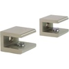 image:imageKingston Brass BAB1016 Levitas Glass Shelf Clamp Polished NickelBrushed Nickel