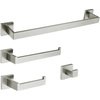 image:imageKingston Brass BAHK602478C Lasdun 4Piece 18Inch Towel Bar Bathroom Accessory Set in Polished ChromeBrushed Nickel