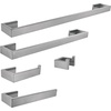image:imageKingston Brass BAHK6412478BB Lasdun 5Piece 18Inch and 24Inch Towel Bars Bathroom Accessory Set in Brushed BrassBrushed Nickel