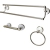 image:imageKingston Brass BAK111348MB Victorian 3Piece Bathroom Accessory Set Matte BlackBrushed Nickel