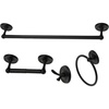 image:imageKingston Brass BAK312478MB Victorian 4Piece 18Inch Towel Bar Bathroom Accessory Set in Matte BlackMatte Black