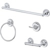 image:imageKingston Brass BAK312478MB Victorian 4Piece 18Inch Towel Bar Bathroom Accessory Set in Matte BlackPolished Chrome