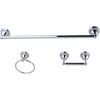 image:imageKingston Brass BAK396248C Restoration 3Piece 18Inch Towel Bar Bathroom Accessory Set in Polished ChromePolished Chrome